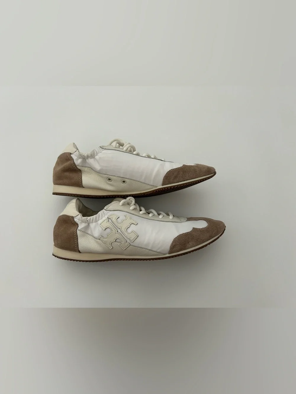 Tory Burch The Tory Sneakers Retro Classic Preppy Designer Neutral Designer $248